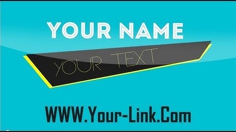 13 - Free 2D Intro Template for Cinema 4D (Fast Render Time)