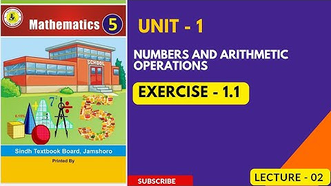 Unit - 1 | Exercise 1.1 | Class 5th Math