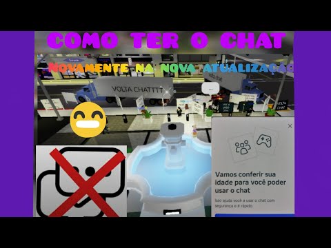 TUTORIAL DE COMO TER O CHAT NOVAMENTE!😍👁👄👁💅#video #roblox #viral #memes #shorts #kkkk #rp #a