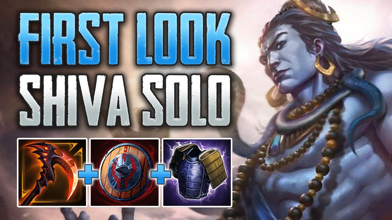 SHIVA FIRST LOOK! Shiva Solo Gameplay (SMITE Conquest)
