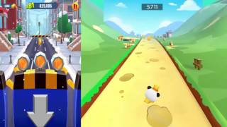 Talking Tom Gold Run vs Little Panda Run BabyBus Baby Panda Run kids video Game screenshot 4