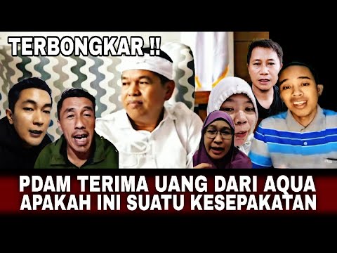 NAH TERBONGKAR ADA ALIRAN DANA DARI AQUA KE PDAM SIAPA BAKAL TANGGUNG JAWAB 