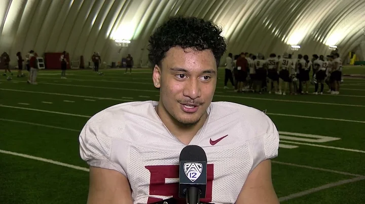 WSU Football: Francisco Mauigoa after Practice 4/1...