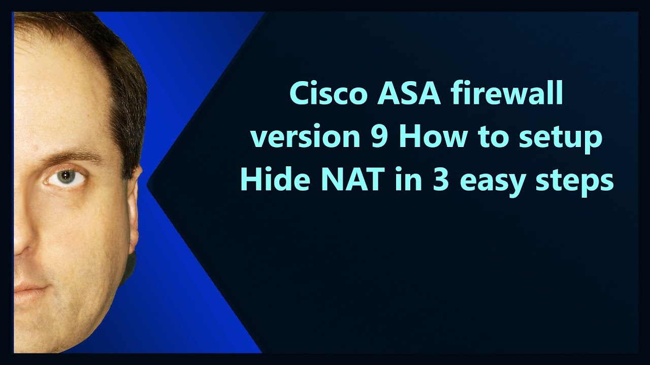 Cisco ASA firewall version 9 How to setup Hide NAT in 3 easy steps