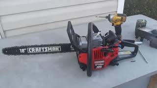 RDMJ2 CRATFMAN CHAINSAW DIAGNOSIS DOESN T TURN ON ONLY USED 3 TIMES