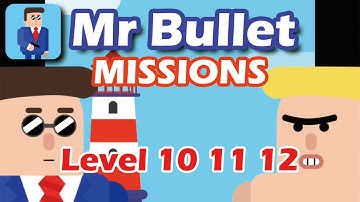 Mr Bullet - Spy Puzzles MISSIONS Level 10 11 12 Walkthrough 3 Stars