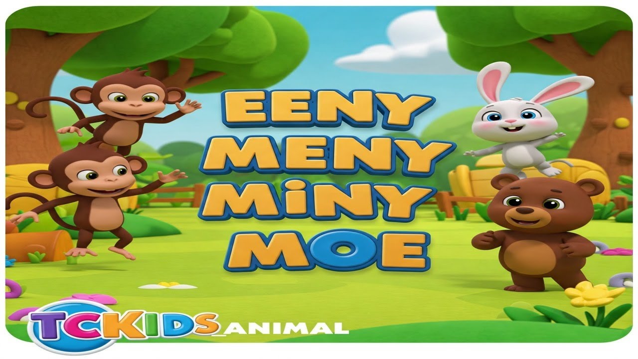 Eeny Meeny Miny Moe  Nursery Rhyme for Kids! | TCKIDS_ANIMAL