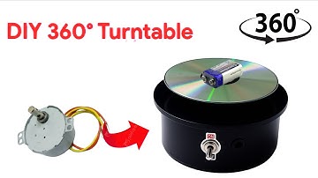 From Scrap Motor to Pro 360° Turntable!” ⚙️