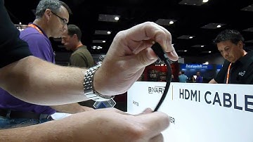 SnapAV super bendy HDMI cables at CEDIA Expo 2012