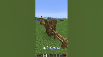 how to build the easiest Fence in minecraft update 1.21 #shorts #minecraft