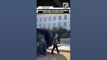 Reporters walk out after 30 news outlets reject Pentagon’s New Press Access Policy