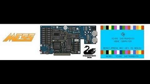 Geneve 9640 and GPL mode (TI-99/4A) in MESS + QMC emulation