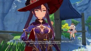Now I Got Attacked During A Cutscene With Mona Genshin Impact