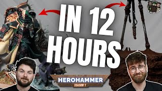 12 hour's to paint the Lion and Ad Mech Stilt boy | Hero Hammer - Round 1 | Warhammer 40k