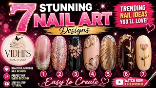 7 Easy Nail Art Designs 💅✨ | Trending Nail Art 2026