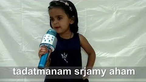 Yada Yada Hi Dharmasya - Shlok by 3 years old Shreeya