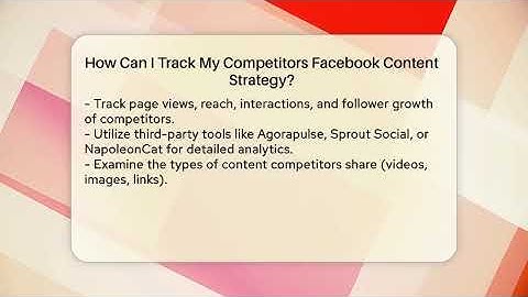 How Can I Track My Competitors Facebook Content Strategy? - Everyday-Networking
