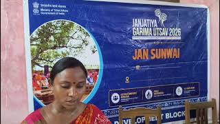 JAN SUNWAI (PM JANMAN) AMONG PVTG AT KULTIKRI GP OFFICE, SANKRAIL