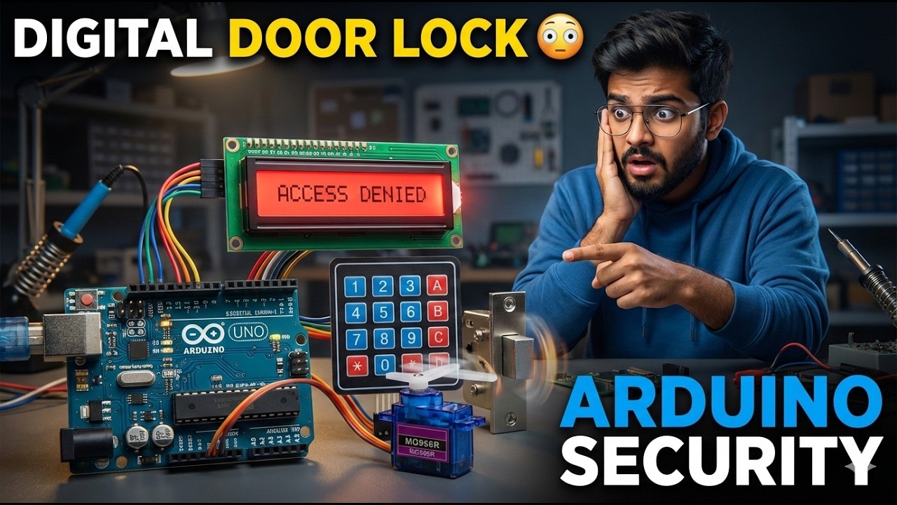 Arduino Password Lock System with Keypad, LCD and Servo | Digital Door ...