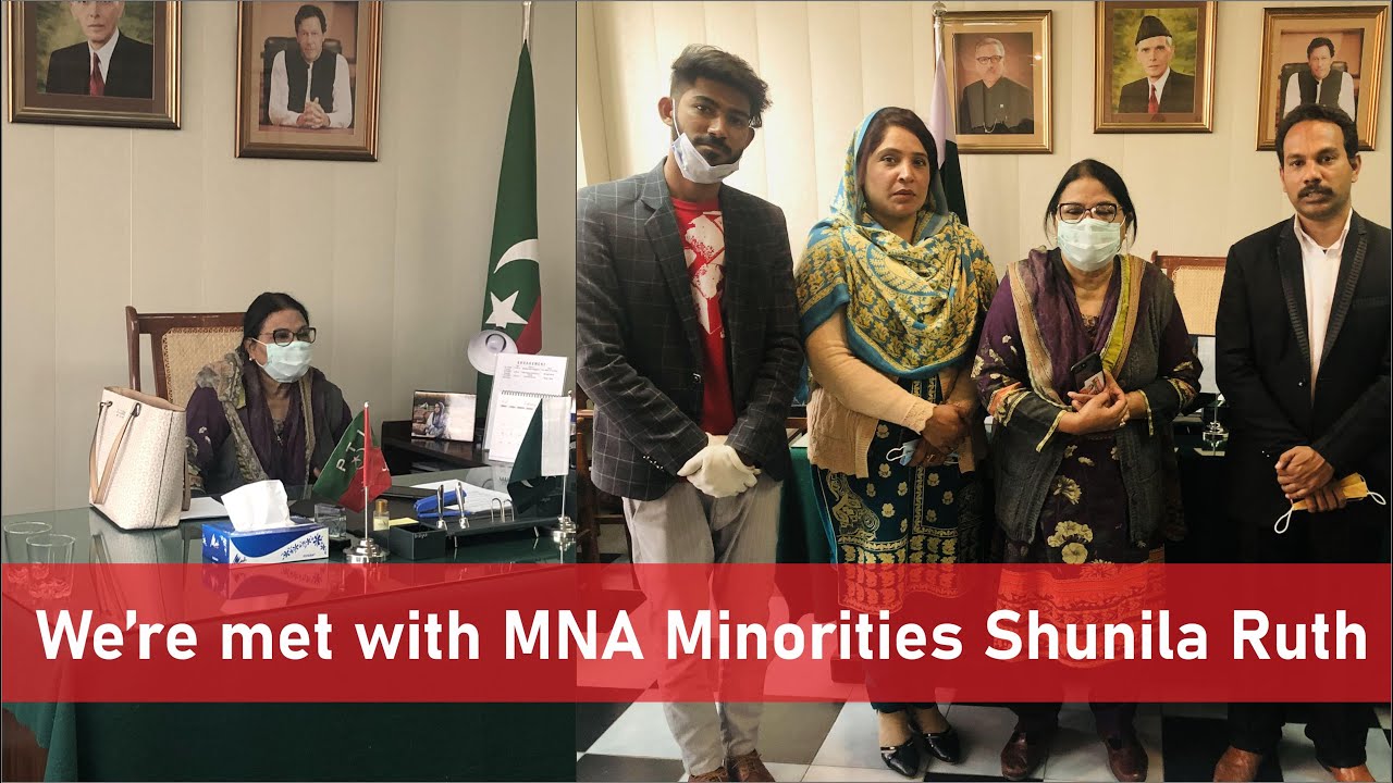 We're met with MNA Minorities Shunila Ruth, Saira Bashrat , Shakeel Anjum Saawan, John Christ AJK
