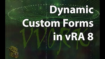 Dynamic Custom Forms - Part 06 - Creating vRO Actions