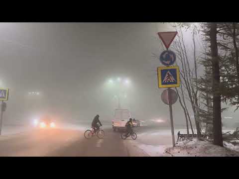 МОНЧЕГОРСК НАКРЫЛ ТУМАН | ПОЕЗДКА ПО ГОРОДУ | МОНЧА | МУРМАНСКАЯ ОБЛАСТЬ КРАЙНИЙ СЕВЕР | ЗАПОЛЯРЬЕ
