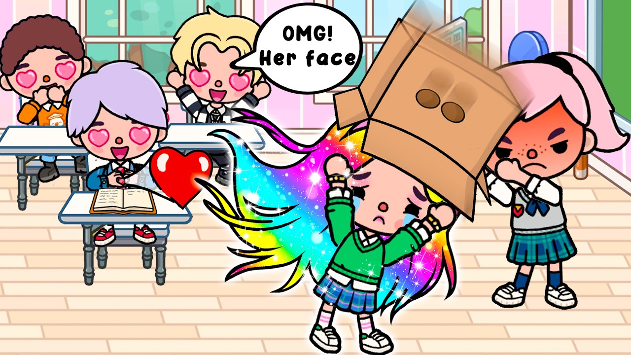 The Hot Girl Won’t Show Her Face At School | Sad Story | Toca Life Story | Toca Boca