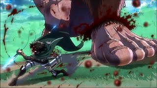 Levi vs Beast Titan Zeke - All Fights [4K60FPS] - Attack on Titan Season 3, 4 & Final Chapter | OST