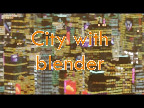 City with BLENDER using Geometry node