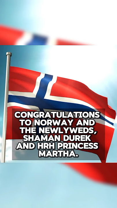 Congratulations To Norway And The Newlyweds, Shaman Durek And HRH Princess Martha.
