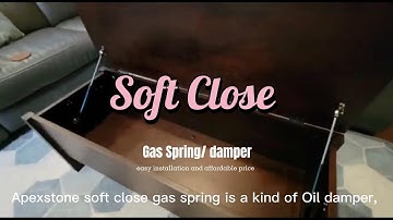 Apexstone Soft Close Gas spring, protect kids