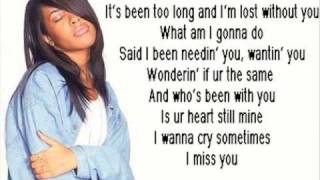 Aaliyah - I Miss You [Karaoke/Intrumental] + LYRICS chords