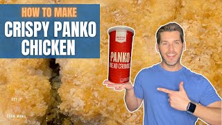 Panko Breaded Oven Fried Chicken Recipe  how to make crispy oven baked panko chicken