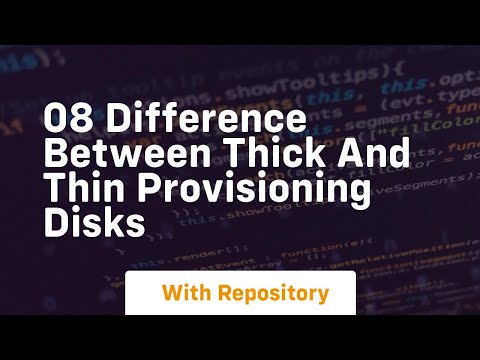 08 difference between thick and thin provisioning disks