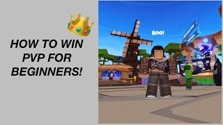 How to win pvp as a beginner on bed wars Roblox.