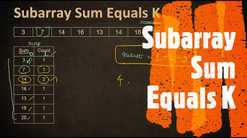 Subarray Sum Equals K | LeetCode 560 | Coders Camp