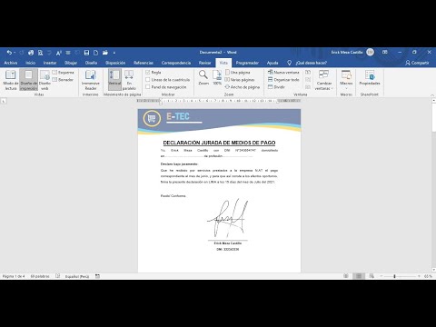 Cómo agregar una línea de firma en blanco en Word - Video