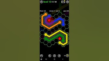 How To Solve Flow Free Hexes Extreme Pack 2 Level 10 8x8 Board Walk Through Solution Walkthrough