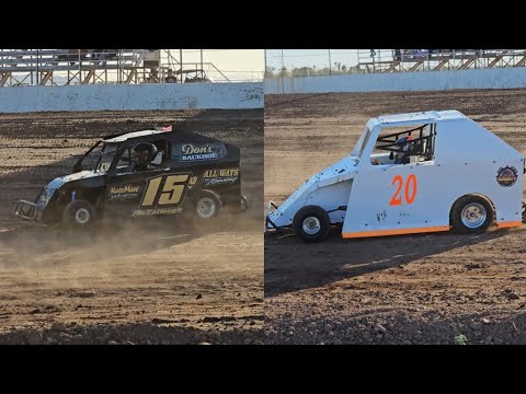 Sportsman and Masters Mini Dwarf Mains At Central Arizona Raceway 4-13-24