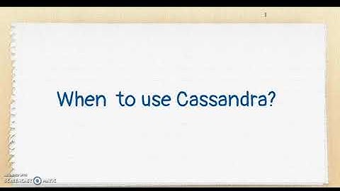 Apache Cassandra in 2 hours - learn Apache Cassandra