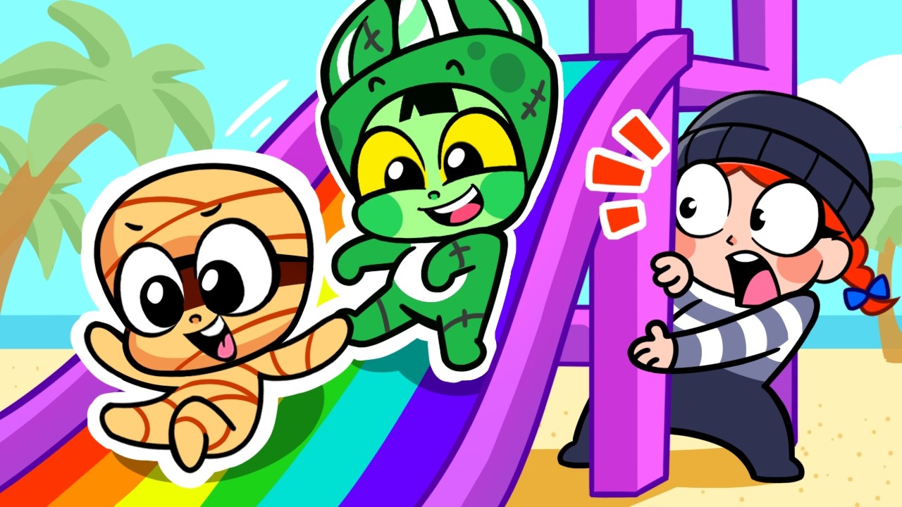 🧟‍♂️Tickle Tickle Baby Zombie! 🚂 Train Adventure & Puzzle 🧩 Learn Safari Safety Rules 🌴Kids Cartoons