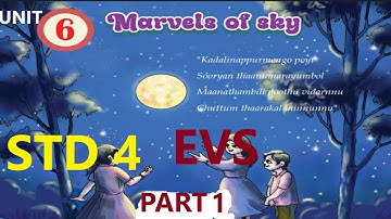 STD 4 EVS UNIT 6 MARVELS OF SKY PAGE 106 TO  111 NEW SYLLABUS TEXTBOOK SCERT 2025