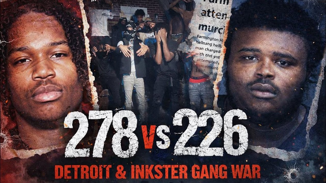 The History of Detroit & Inkster Crazy Gang wars:  226 Bat Gang, 278 Hawks, Cash gang, murda Gang