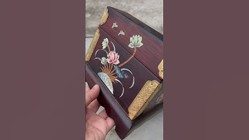 Tráp Gỗ Trắc Khảm Tự Nhiên #trapgotrackhamoc