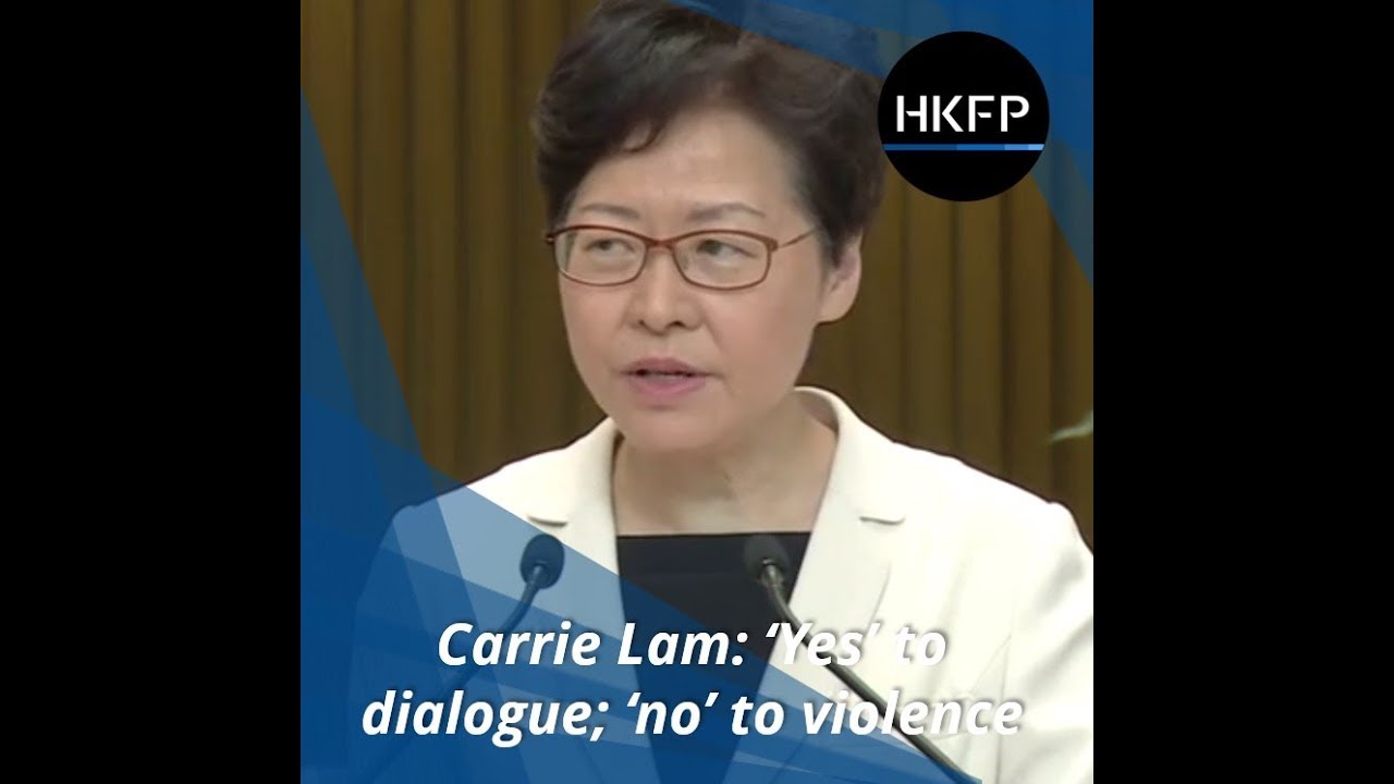 Лидер Гонконга Кэрри Лэм: «Да» диалогу, «нет» насилию