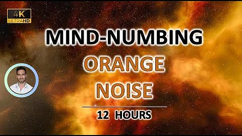 Mind-numbing Orange Noise | 12 Hours BLACK SCREEN | Study, Sleep, Tinnitus Relief and Focus