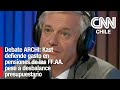 Debate ARCHI: Kast defiende gasto en pensiones de las FF.AA. pese a desbalance presupuestario