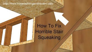 How To Fix A Squeaking Stairway  Home Repair Ideas