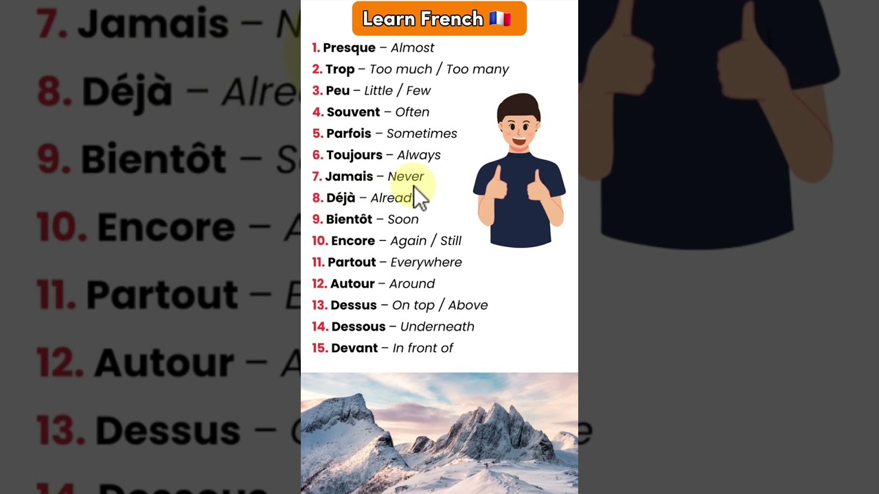 15 very useful words in French that you need to know! 🇨🇵 | Learn French with Moh and Alain   #french