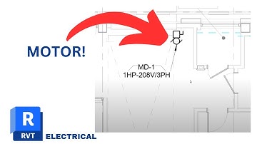 REVIT MEP Add Equipment and Motor Connections - Electrical Tutorial